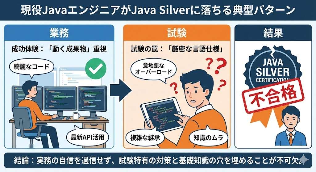 Java Silverに落ちる典型パターン